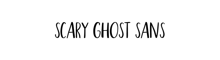 Scary Ghost Sans  les polices de caractères gratuit tlcharger