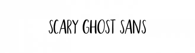 Scary Ghost Sans  تنزيل الخطوط