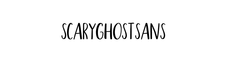 Scary Ghost Sans  Descarca Fonturi Gratis