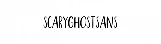 Scary Ghost Sans  font caratteri gratis