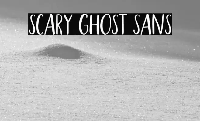 Scary Ghost Sans Font examples