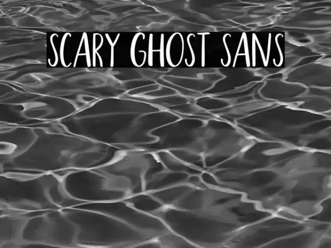 Scary Ghost Sans Font examples