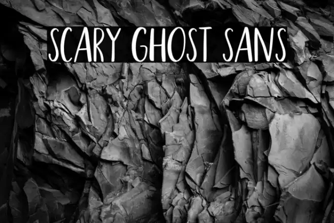 Scary Ghost Sans Font examples