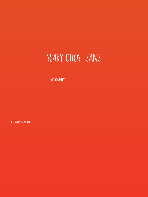 Scary Ghost Sans Poster