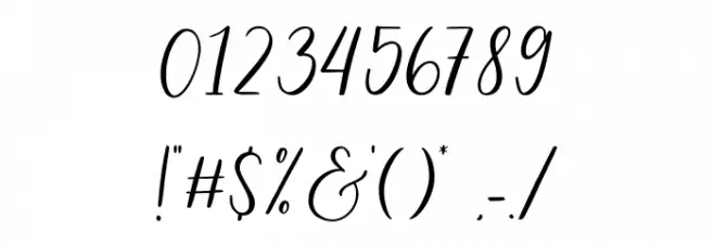 Scary Ghost Script Font OTHER CHARS