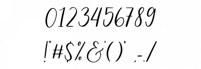 Scary Ghost Script Font OTHER CHARS