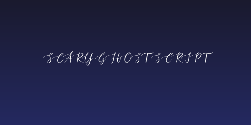Scary Ghost Script Social Header