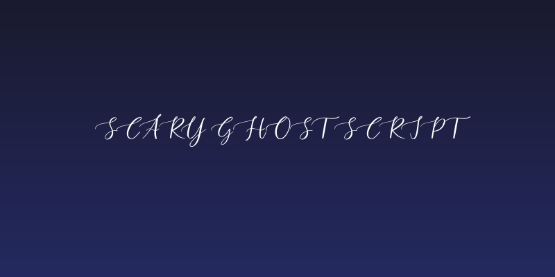 Scary Ghost Script Social Header