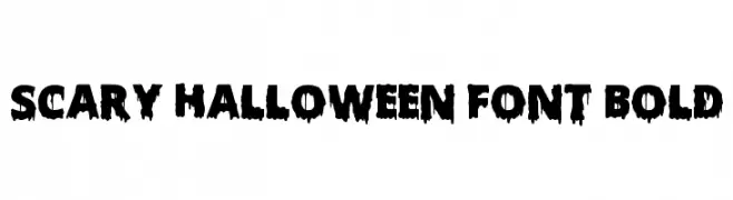 Scary Halloween Font Bold  Frei Schriftart Herunterladen