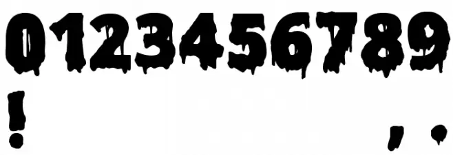 Scary Halloween Font Bold Font OTHER CHARS