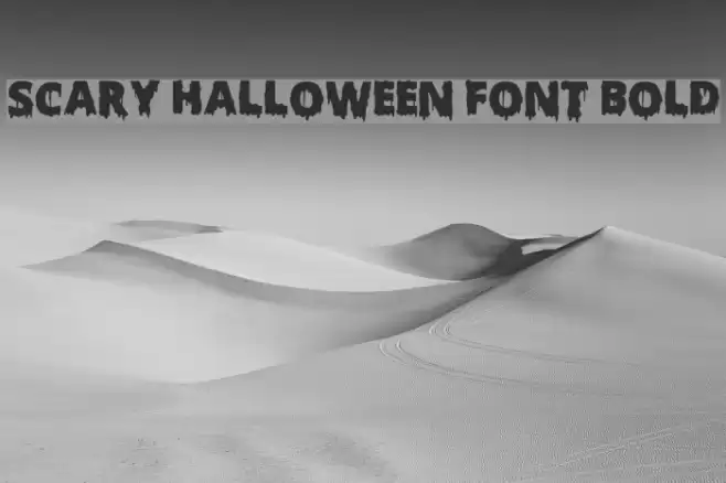 Scary Halloween Font Bold Font examples