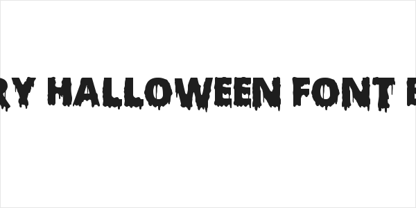 Scary Halloween Font Bold Logo