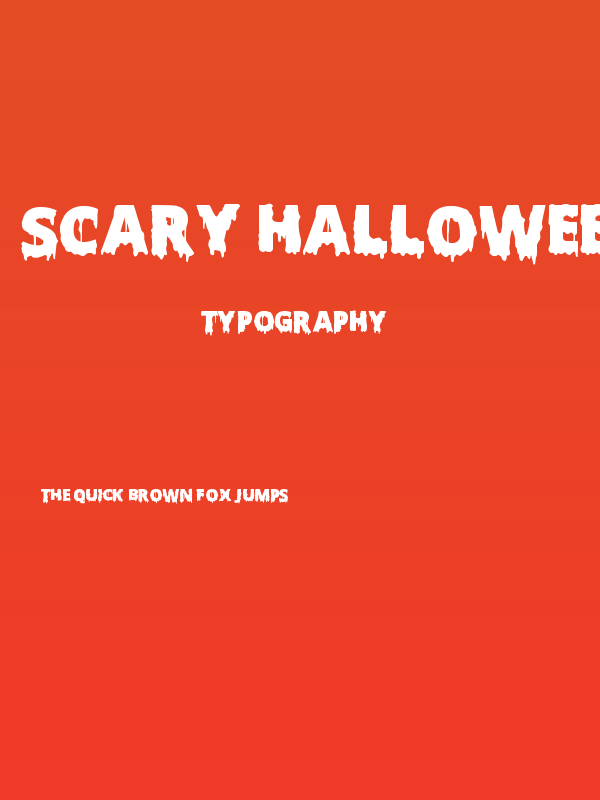 Scary Halloween Font Bold Poster