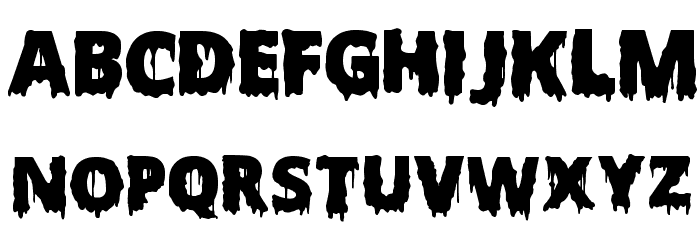 Scary Halloween Font Bold フォント 小文字