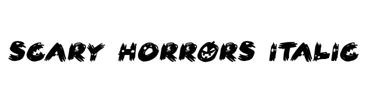 Scary HorrOrs Italic  لخطوط تنزيل
