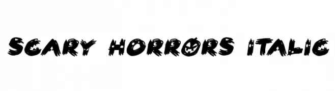 Scary HorrOrs Italic  नि: शुल्क फ़ॉन्ट्स डाउनलोड