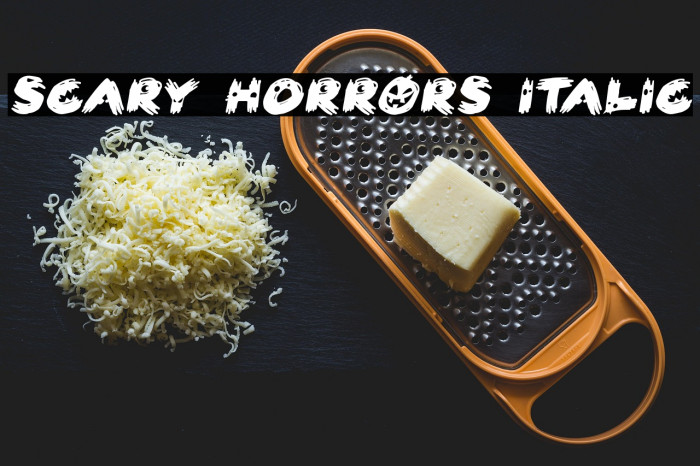 Scary HorrOrs Italic Example 2