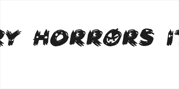 Scary HorrOrs Italic Logo