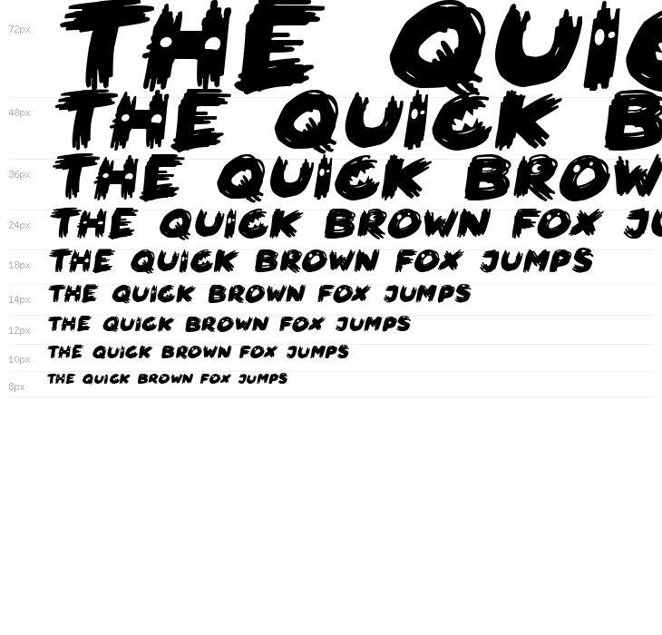 Scary HorrOrs Italic Waterfall