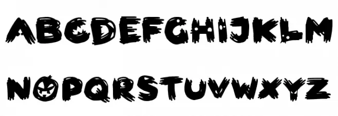 Scary HorrOrs Шрифта ВЕРХНИЙ