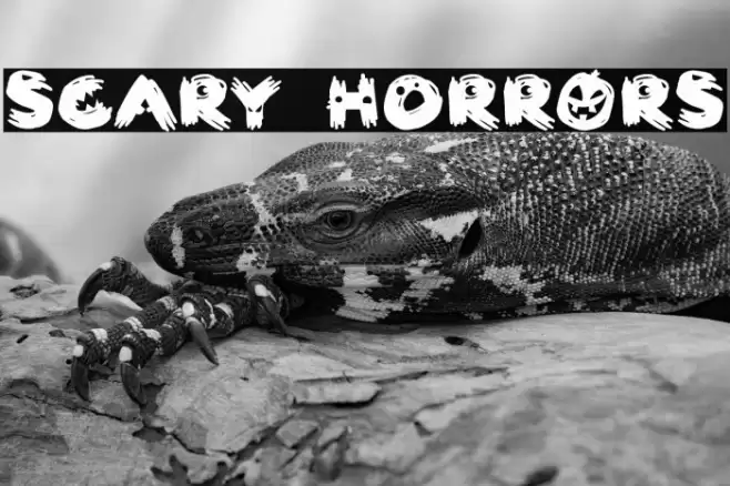 Scary HorrOrs Font examples