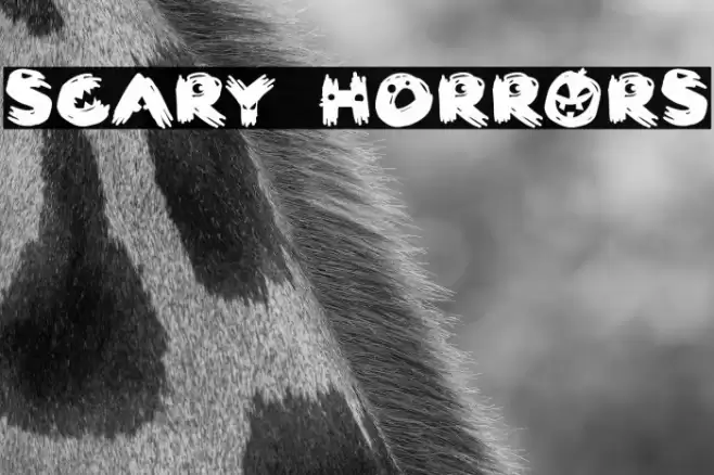 Scary HorrOrs Font examples