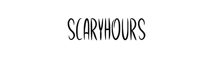 Scary Hours  नि: शुल्क फ़ॉन्ट्स डाउनलोड