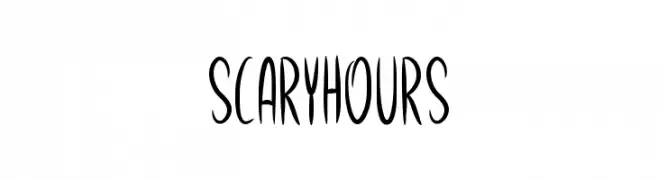 Scary Hours  font caratteri gratis