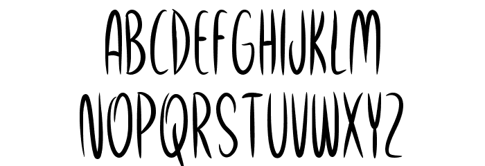 Scary Hours Font LOWERCASE