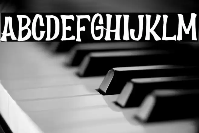 Scary House Font examples