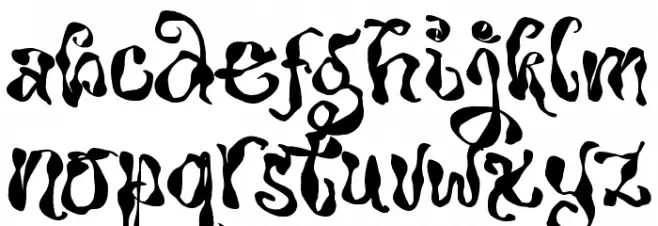 Scary Indigo Schriftart Kleinbuchstaben