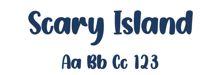 Scary Island Font Preview
