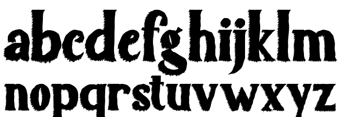 Scary Light Font LOWERCASE