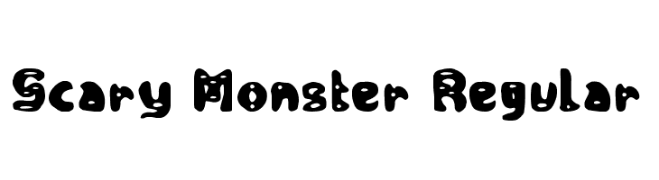 Scary Monster Regular  フリーフォントのダウンロード