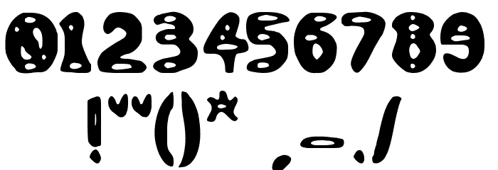 Scary Monster Regular Font OTHER CHARS