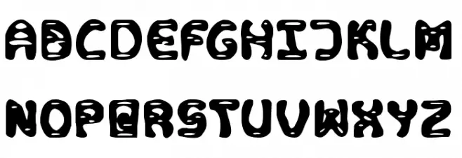 Scary Monster Regular フォント 大文字