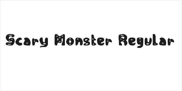 Scary Monster Regular Logo