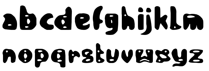 Scary Monster Regular Font LOWERCASE