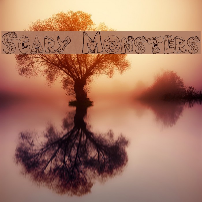 Scary Monsters Font examples
