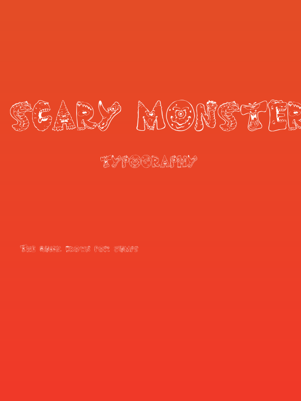 Scary Monsters Poster