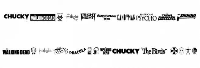 Scary Movie Gallery Font OTHER CHARS