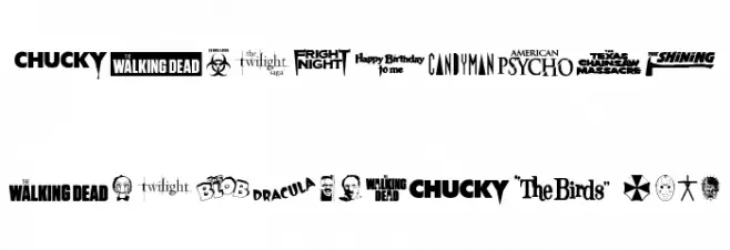 Scary Movie Gallery Font OTHER CHARS