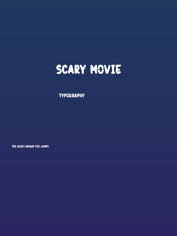 Scary Movie Poster
