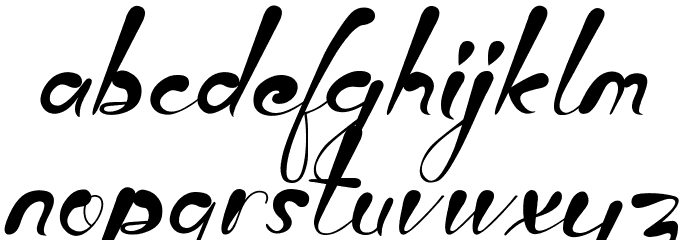Scary Night Font LOWERCASE