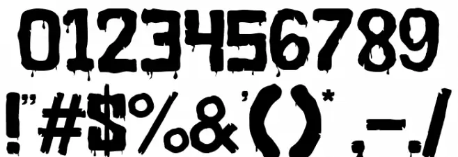 Scary Pumpkin Font OTHER CHARS