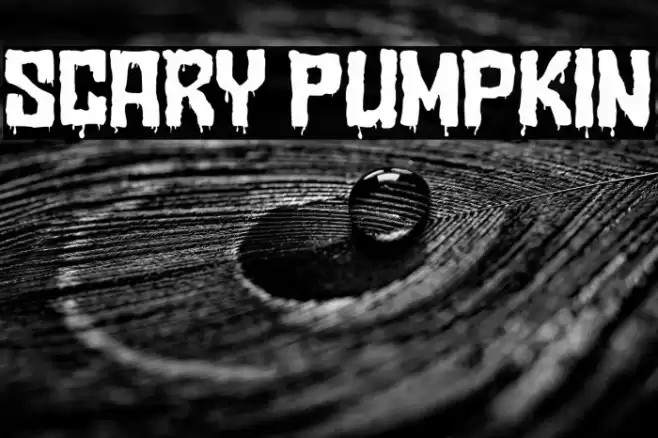Scary Pumpkin Font examples