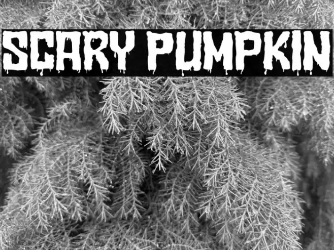 Scary Pumpkin Font examples