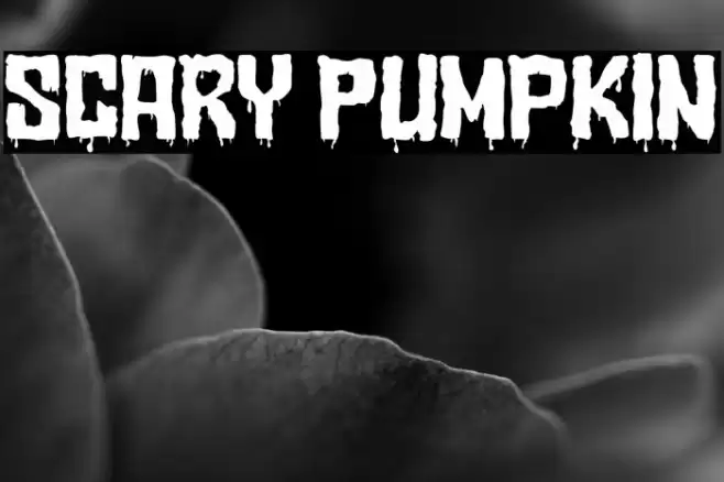 Scary Pumpkin Font examples