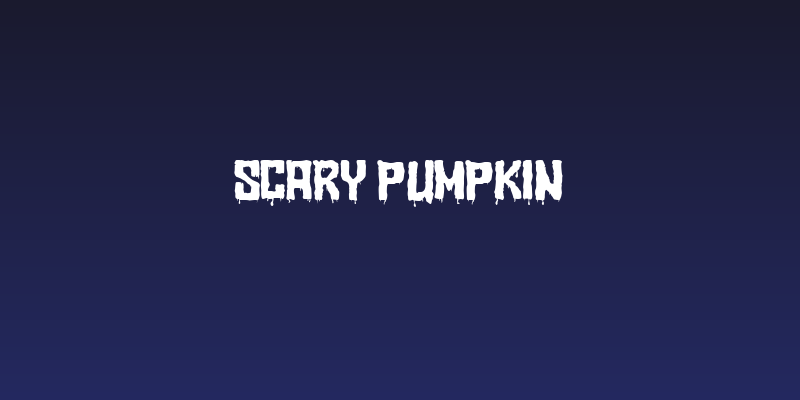 Scary Pumpkin Social Header