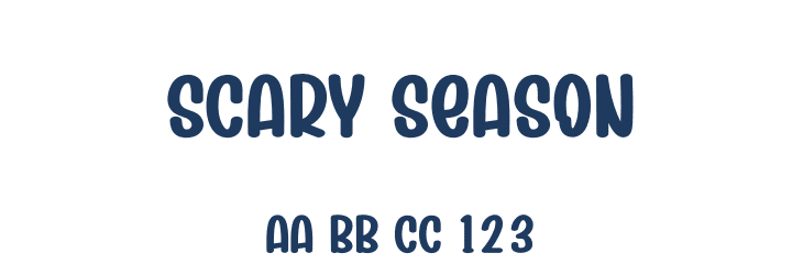 Scary Season Font Preview